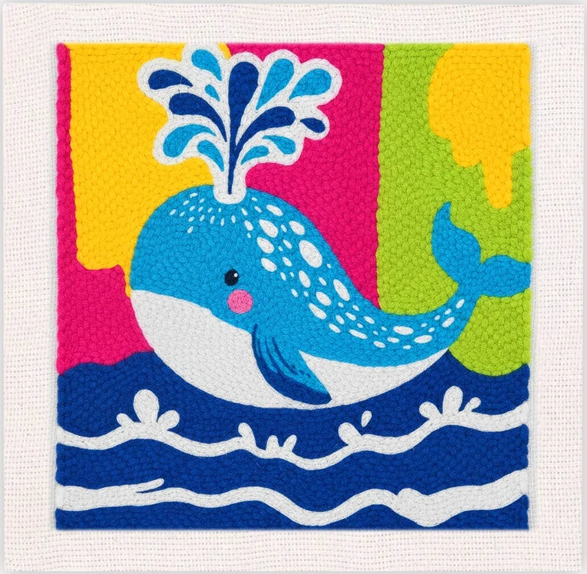 SDOYUNO Punch Needle Embroidery Kit Cute Animal Craft Punch Needle Set for Beginners Adults 25x25cm Sewing Cross Stitch DIY gift